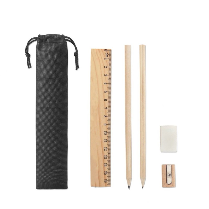 POCKETY. Coffret d'écriture fourni dans un sac non tissé