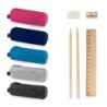NOMAD. Trousse multi-usages en feutre recyclé (100% rPET) avec règle, crayons, gomme et taille-crayon