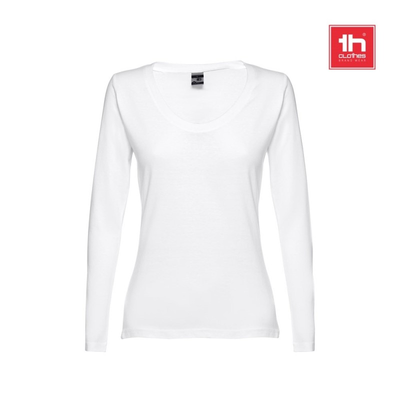 THC BUCHAREST WOMEN WH. T-shirt à manches longues ceinturé pour femmes