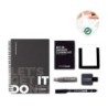 STARTER KIT INFINITEBOOK. Kit « Infinitebook » à couverture rigide, 1 kit de nettoyage, 1 marqueur et 1 porte-stylo à bille