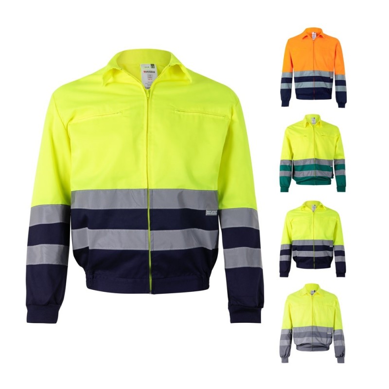 VL NEPTUNE LARGE. Veste en sergé bicolore (210g/m²) en polyester (80%) et coton (20%)