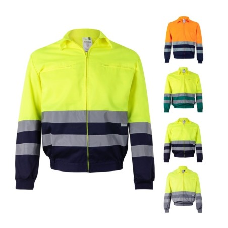 VL NEPTUNE LARGE. Veste en sergé bicolore (210g/m²) en polyester (80%) et coton (20%)