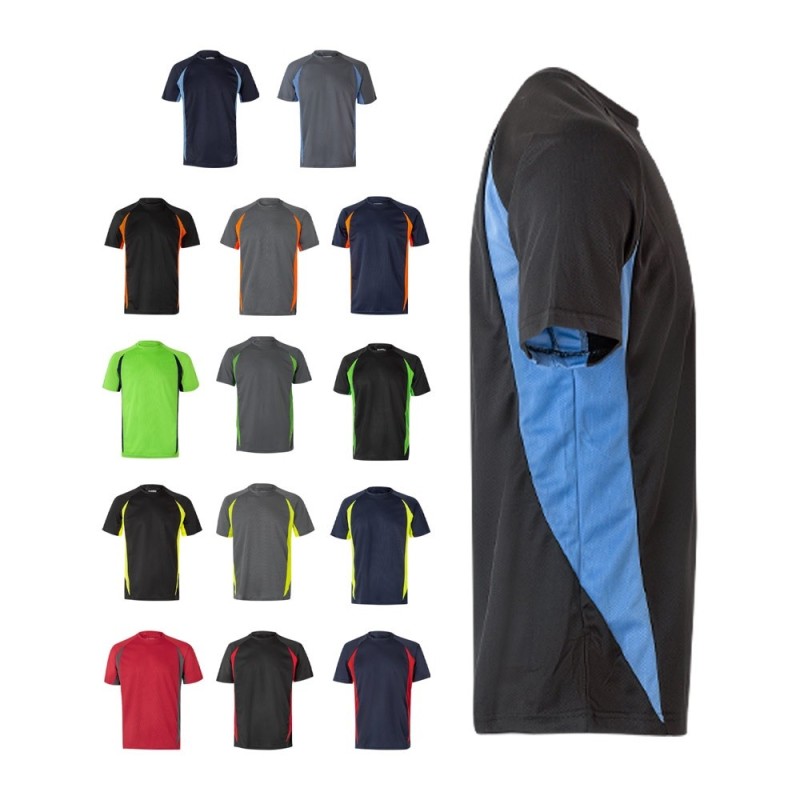 VL SLAYER. T-shirt technique bicolore (160g/m²), en polyester (100%)