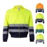 VL NEPTUNE. Veste en sergé bicolore (210g/m²) en polyester (80%) et coton (20%)