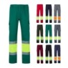 VL POSEIDON. Pantalon bicolore en sergé multipoches (210g/m²), en coton (20%) et polyester (80%)