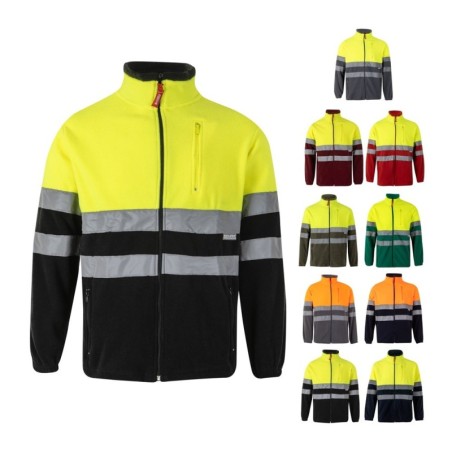 VL EROS LARGE. Veste polaire bicolore (280g/m²), en polyester (100%)
