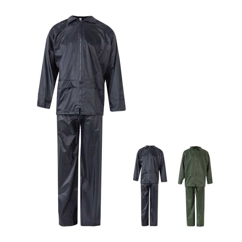 VL SEDNA. Ensemble de pluie (225g/m²), deux pièces en polyester (100%) avec finition PVC
