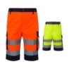 VL HADES. Bermuda bicolore multi-poches (210g/m²), en coton (20%) et polyester (80%)