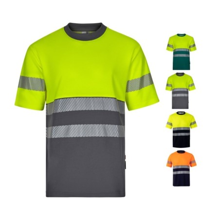 VL BASTET. T-shirt piqué bicolore (150g/m²), en coton (55%) et polyester (45%)