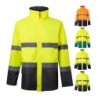 VL THEMIS. Parka bicolore (190g/m²), en polyester (100%), avec enduction PU