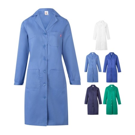 VL RAMA. Blouse sergée à manches longues (175g/m²), en sergé de coton (35%) et polyester (65%)
