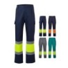 VL ARTEMIS. Pantalon bicolore en sergé (190g/m²), en coton (20%) et polyester (80%)