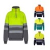 VL THOR LARGE. Sweatshirt bicolore (300g/m²) en polyester éponge (100%)