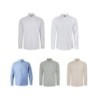 VL PRITHVI MAN. Chemise Oxford pour homme (180 g/m²) en coton (50 %), polyester (45 %) et élasthanne (5 %)