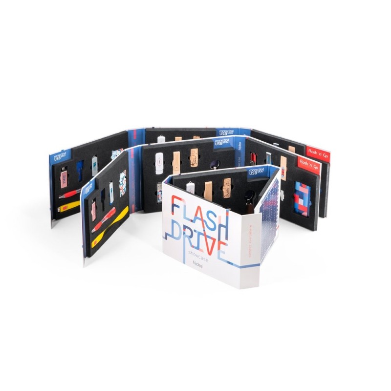 FLASH DRIVE SHOWCASE. Présentoir de clés USB
