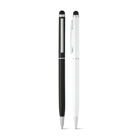 ZOE BK. Stylo à bille en aluminium avec pointe tactile