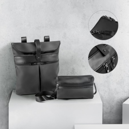 ROVER BACKPACK. Sac à dos en microfibre et PU