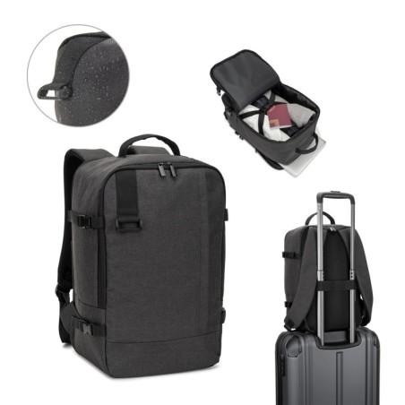 CIES. Sac à dos conforme aux dimensions requises par les compagnies aériennes, en polyester recyclé 600D haute densité