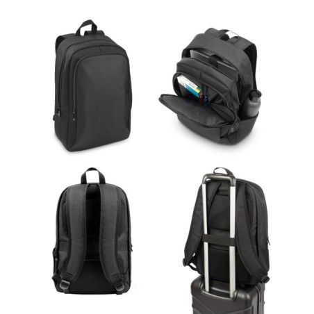 DRAMMEN. Sac à dos pour ordinateur portable en polyester recyclé haute densité 600D