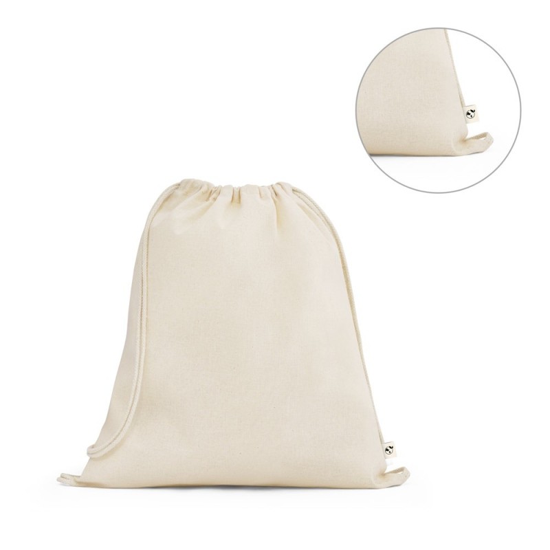 BELIZE. Sac à dos 100% coton biologique (140 g/m²)