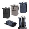 PORTLAND. Sac à dos à enroulement en PU avec poche pour ordinateur portable 16 pouces