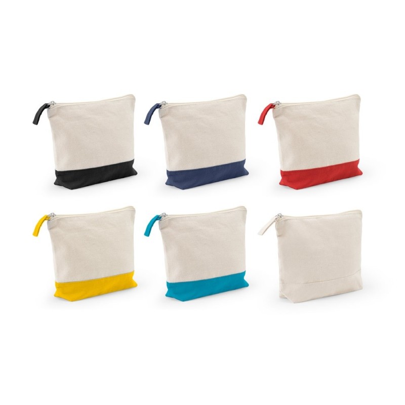 DAPHNE. Trousse à cosmétiques 100 % coton (340 g/m²) bicolore