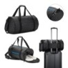 OSASCO SPORT. Sac de sport cylindrique en polyester recyclé haute densité 600D avec compartiment latéral pour les chaussures