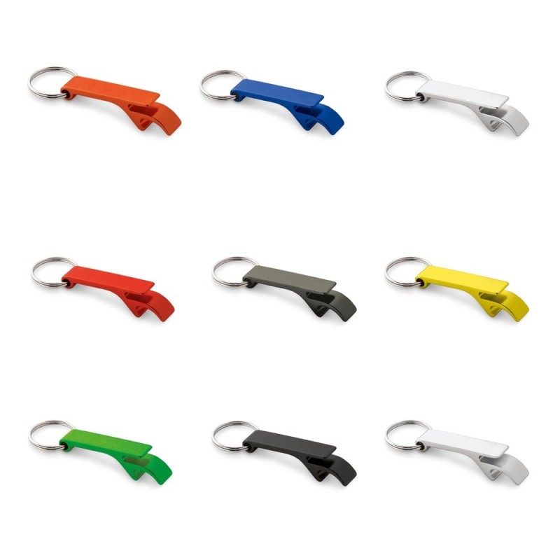 BAITT. Porte-clés en aluminium avec ouvre-capsules