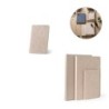 TEAPAD SOFT. Bloc-notes A6 avec couverture souple fabriquée à partir de déchets de feuilles de thé (65%)