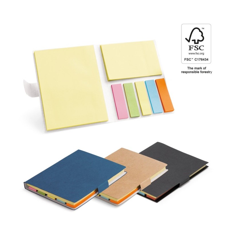 LEWIS. Bloc-notes de feuilles repositionnables avec 7 ensembles