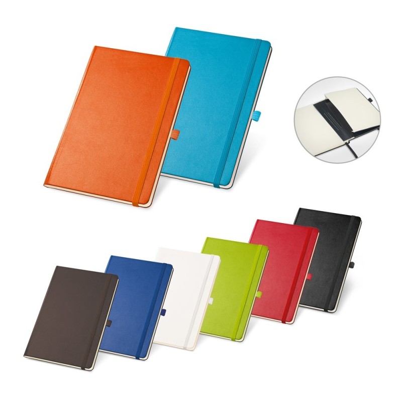 TWAIN. Bloc notes A5 à feuilles lignées en couleur ivoire