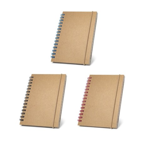 MARLOWE. Bloc-notes de poche à spirale avec pages lignées