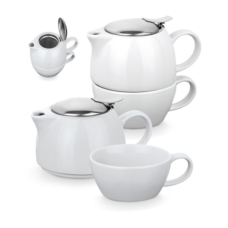 COLE. Set à thé 2 en 1 en porcelaine