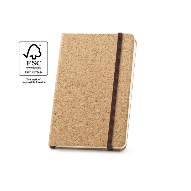HAWKINS. Carnet de poche en liège avec 160 pages unies
