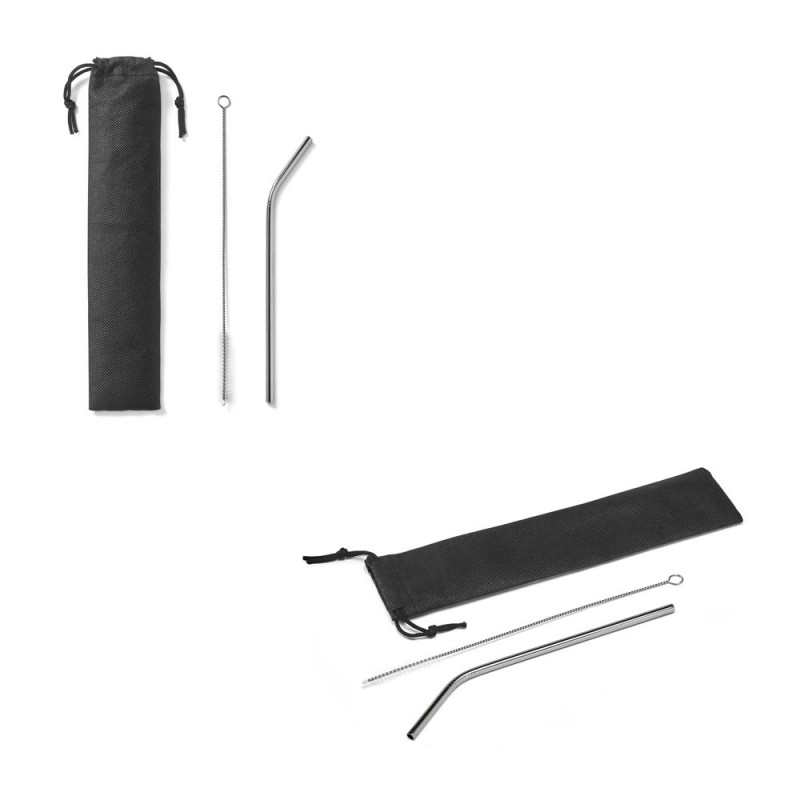 COCKTAIL. Paille en acier inoxydable réutilisable