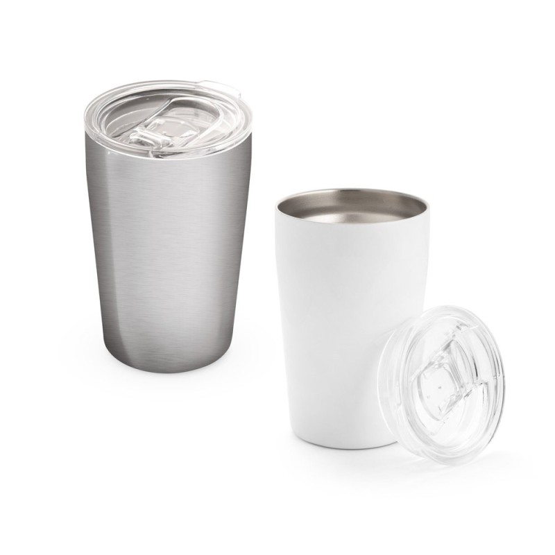 SLIDER. Verre de voyage pour sublimation 380mL en acier inox