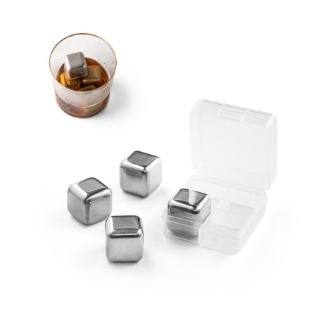 GLACIER. Jeu de cubes réutilisables en acier inoxydable