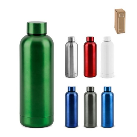 ODIN METTALIC. Bouteille en acier inoxydable recyclé à 90% 550 mL
