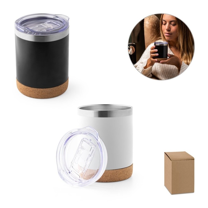 SOLBERG TUMBLER. Tasse de voyage 400mL en acier inox