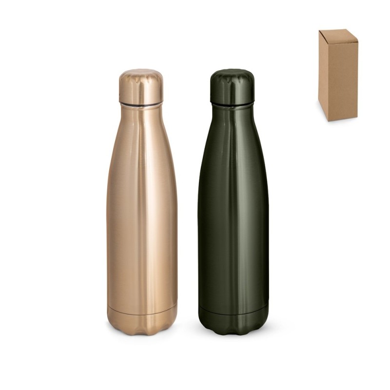 SHOW METALLIC. Gourde en acier inoxydable, finition métallique mate 510 ml
