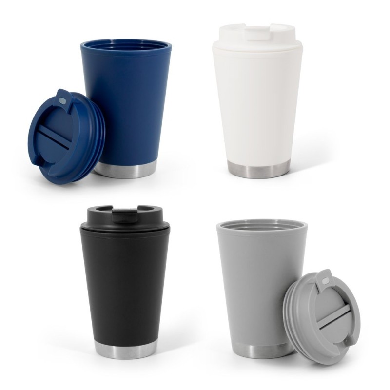 FIGLIOLI. Tasse de voyage en PP à double paroi, étanche