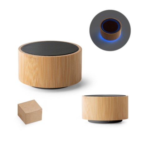 ARBER. Enceinte portable 3W avec autonomie de 4h en bambou et ABS recyclé (100 % rABS)