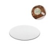 BLAIR ROUND. Tapis de souris rond avec base en caoutchouc