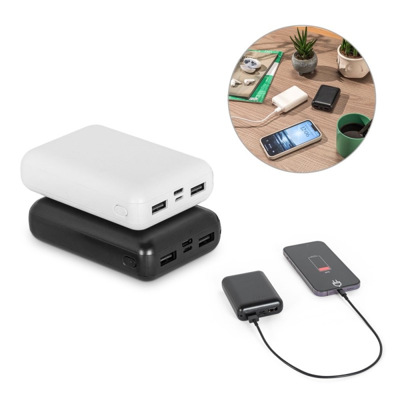 LEAKEY 10. batterie nomade 10'000 mAh en ABS recyclé (100 % rABS)