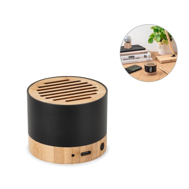 FERDINAND. Haut-parleur portable en aluminium recyclé (100% rAL) avec 3 heures d'autonomie