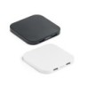 CAROLINE. Chargeur sans fil 15W superfast avec HUB 2 ports USB-A en ABS recyclé (60 % rABS)