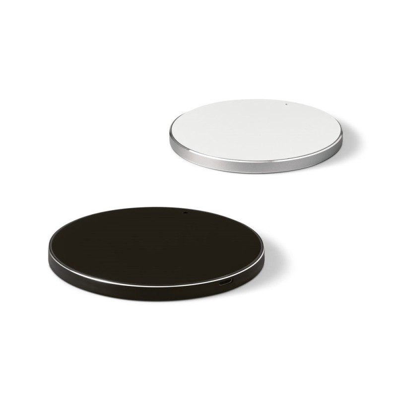JOULE. Chargeur sans fil 10W fast en ABS recyclé (100 % rABS) et aluminium recyclé (100 % rAL)