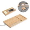 MOTT. Organiseur de bureau avec chargeur sans fil 15W en bambou et ABS