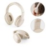 FEYNMAN. Casque sans fil pliable avec autonomie de 4 heures en paille de blé et ABS