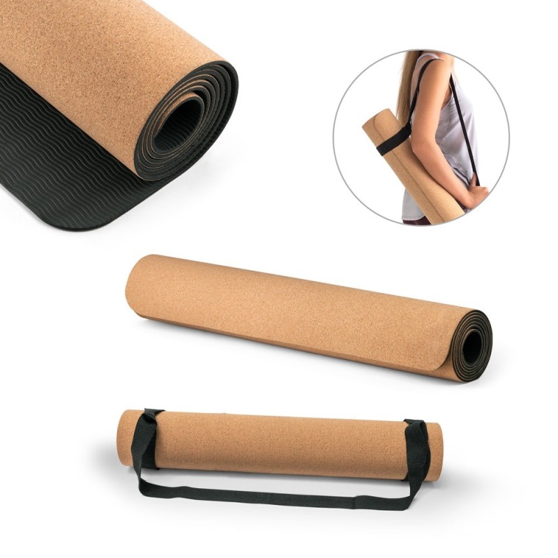 GERES. Tapis de yoga en liège et TPE, jusqu'à 3.7mm d'épaisseur